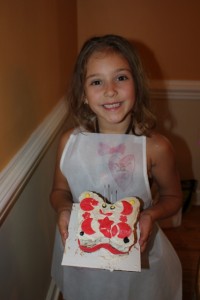 Julia made a cake while at a birthday party