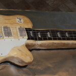guitar shaped caked